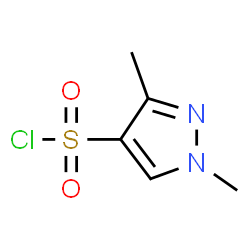 ChemSpider 2D Image | 1,3-dimethylpyrazole-4-sulfonyl chloride | C5H7ClN2O2S