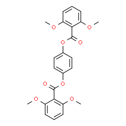 ChemSpider 2D Image | 1,4-Phenylene bis(2,6-dimethoxybenzoate) | C24H22O8