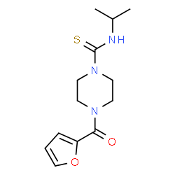 ChemSpider 2D Image | 4-(2-Furoyl)-N-isopropyl-1-piperazinecarbothioamide | C13H19N3O2S