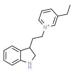 ChemSpider 2D Image | 1-[2-(2,3-Dihydro-1H-indol-3-yl)ethyl]-3-ethylpyridinium | C17H21N2