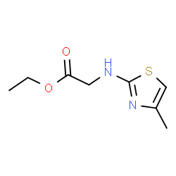 ChemSpider 2D Image | Ethyl N-(4-methyl-1,3-thiazol-2-yl)glycinate | C8H12N2O2S