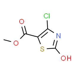 ChemSpider 2D Image | Methyl 4-chloro-2-hydroxy-1,3-thiazole-5-carboxylate | C5H4ClNO3S
