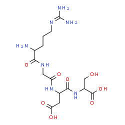 ChemSpider 2D Image | ARG-GLY-ASP-SER | C15H27N7O8