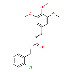 ChemSpider 2D Image | 2-Chlorobenzyl 3-(3,4,5-trimethoxyphenyl)acrylate | C19H19ClO5