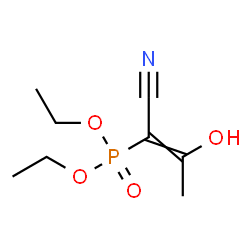 ChemSpider 2D Image | Diethyl (1-cyano-2-hydroxy-1-propen-1-yl)phosphonate | C8H14NO4P