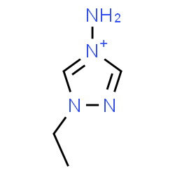 ChemSpider 2D Image | 4-Amino-1-ethyl-1H-1,2,4-triazol-4-ium | C4H9N4