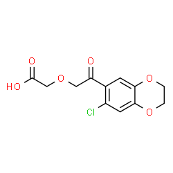 ChemSpider 2D Image | [2-(7-Chloro-2,3-dihydro-1,4-benzodioxin-6-yl)-2-oxoethoxy]acetic acid | C12H11ClO6