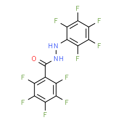 ChemSpider 2D Image | 2,3,4,5,6-Pentafluoro-N'-(pentafluorophenyl)benzohydrazide | C13H2F10N2O