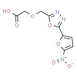 ChemSpider 2D Image | {[5-(5-Nitro-2-furyl)-1,3,4-oxadiazol-2-yl]methoxy}acetic acid | C9H7N3O7