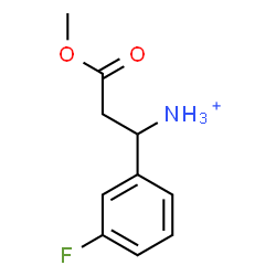 ChemSpider 2D Image | 1-(3-Fluorophenyl)-3-methoxy-3-oxo-1-propanaminium | C10H13FNO2