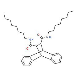 ChemSpider 2D Image | N,N'-Dioctyltetracyclo[6.6.2.0~2,7~.0~9,14~]hexadeca-2,4,6,9,11,13-hexaene-15,16-dicarboxamide | C34H48N2O2