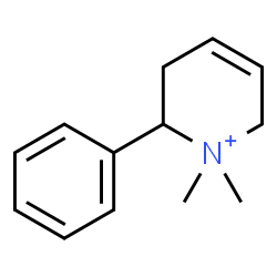 ChemSpider 2D Image | 1,1-Dimethyl-2-phenyl-1,2,3,6-tetrahydropyridinium | C13H18N