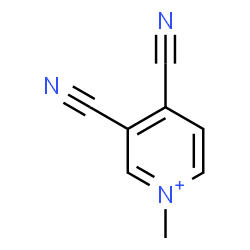 ChemSpider 2D Image | 3,4-Dicyano-1-methylpyridinium | C8H6N3