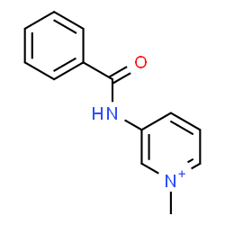 ChemSpider 2D Image | 3-(Benzoylamino)-1-methylpyridinium | C13H13N2O