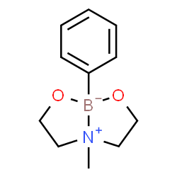 ChemSpider 2D Image | [2,2'-(Methylimino-kappaN)diethanolato-kappaO(2-)](phenyl)boron | C11H16BNO2