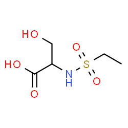 ChemSpider 2D Image | N-(Ethylsulfonyl)serine | C5H11NO5S