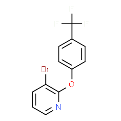 ChemSpider 2D Image | 3-Bromo-2-[4-(trifluoromethyl)phenoxy]pyridine | C12H7BrF3NO