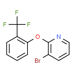 ChemSpider 2D Image | 3-Bromo-2-[2-(trifluoromethyl)phenoxy]pyridine | C12H7BrF3NO