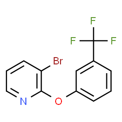ChemSpider 2D Image | 3-Bromo-2-[3-(trifluoromethyl)phenoxy]pyridine | C12H7BrF3NO