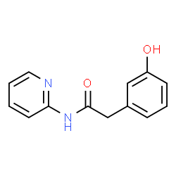ChemSpider 2D Image | 2-(3-Hydroxyphenyl)-N-(2-pyridinyl)acetamide | C13H12N2O2