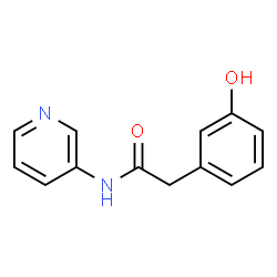 ChemSpider 2D Image | 2-(3-Hydroxyphenyl)-N-(3-pyridinyl)acetamide | C13H12N2O2