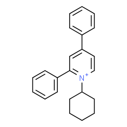 ChemSpider 2D Image | 1-Cyclohexyl-2,4-diphenylpyridinium | C23H24N