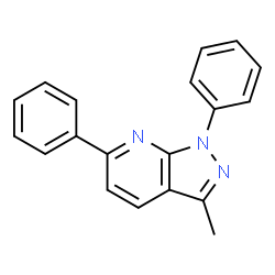 ChemSpider 2D Image | 3-methyl-1,6-diphenylpyrazolo[3,4-b]pyridine | C19H15N3