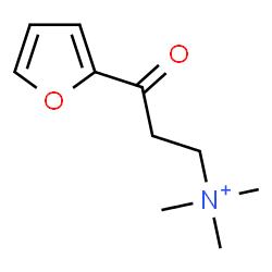 ChemSpider 2D Image | 3-(2-Furyl)-N,N,N-trimethyl-3-oxo-1-propanaminium | C10H16NO2