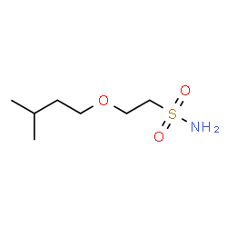 ChemSpider 2D Image | 2-(3-Methylbutoxy)ethanesulfonamide | C7H17NO3S