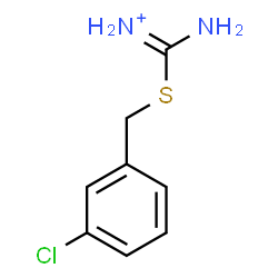 ChemSpider 2D Image | Amino[(3-chlorobenzyl)sulfanyl]methaniminium | C8H10ClN2S