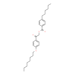 ChemSpider 2D Image | 2-[4-(Octyloxy)phenyl]-2-oxoethyl 4-hexylbenzoate | C29H40O4