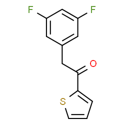 ChemSpider 2D Image | 2-(3,5-Difluorophenyl)-1-(2-thienyl)ethanone | C12H8F2OS
