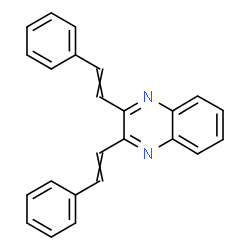 ChemSpider 2D Image | 2,3-Bis(2-phenylvinyl)quinoxaline | C24H18N2