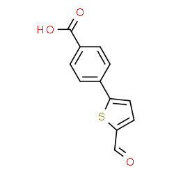 ChemSpider 2D Image | 4-(5-Formyl-2-thienyl)benzoic acid | C12H8O3S
