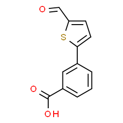 ChemSpider 2D Image | 3-(5-Formyl-2-thienyl)benzoic acid | C12H8O3S
