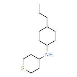 ChemSpider 2D Image | N-(4-Propylcyclohexyl)tetrahydro-2H-thiopyran-4-amine | C14H27NS