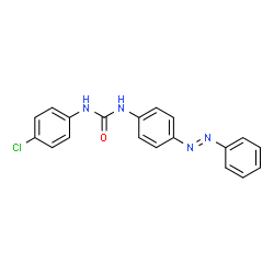 ChemSpider 2D Image | 1-(4-Chlorophenyl)-3-{4-[(E)-phenyldiazenyl]phenyl}urea | C19H15ClN4O