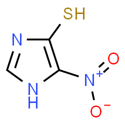 ChemSpider 2D Image | 5-Nitro-1H-imidazole-4-thiol | C3H3N3O2S