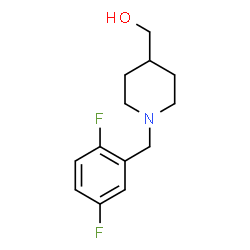 ChemSpider 2D Image | [1-(2,5-Difluorobenzyl)-4-piperidinyl]methanol | C13H17F2NO