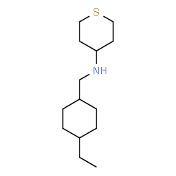 ChemSpider 2D Image | N-[(4-Ethylcyclohexyl)methyl]tetrahydro-2H-thiopyran-4-amine | C14H27NS