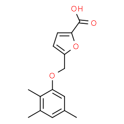 ChemSpider 2D Image | 5-[(2,3,5-Trimethylphenoxy)methyl]-2-furoic acid | C15H16O4