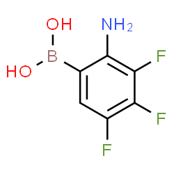 ChemSpider 2D Image | (2-Amino-3,4,5-trifluorophenyl)boronic acid | C6H5BF3NO2