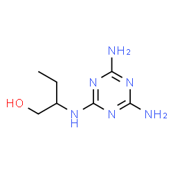 ChemSpider 2D Image | 2-[(4,6-Diamino-1,3,5-triazin-2-yl)amino]-1-butanol | C7H14N6O