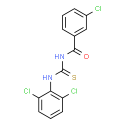ChemSpider 2D Image | 3-Chloro-N-[(2,6-dichlorophenyl)carbamothioyl]benzamide | C14H9Cl3N2OS