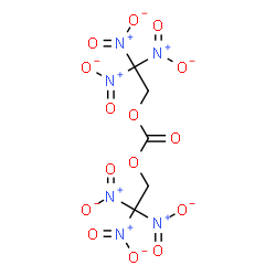 ChemSpider 2D Image | Bis(2,2,2-trinitroethyl) carbonate | C5H4N6O15