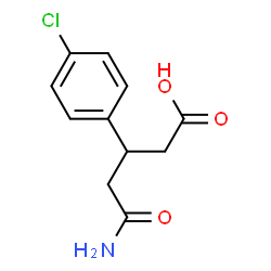 ChemSpider 2D Image | 3-(4-Chlorophenyl)glutaramic acid | C11H12ClNO3