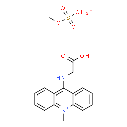 ChemSpider 2D Image | methoxysulfonyloxonium; 2-[(10-methylacridin-10-ium-9-yl)amino]acetic acid | C17H20N2O6S
