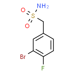 ChemSpider 2D Image | 1-(3-Bromo-4-fluorophenyl)methanesulfonamide | C7H7BrFNO2S