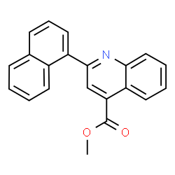 ChemSpider 2D Image | Methyl 2-(1-naphthyl)-4-quinolinecarboxylate | C21H15NO2
