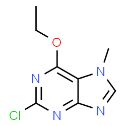 ChemSpider 2D Image | 2-Chloro-6-ethoxy-7-methyl-7H-purine | C8H9ClN4O
